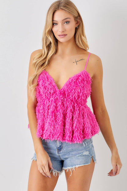 Furry tank top