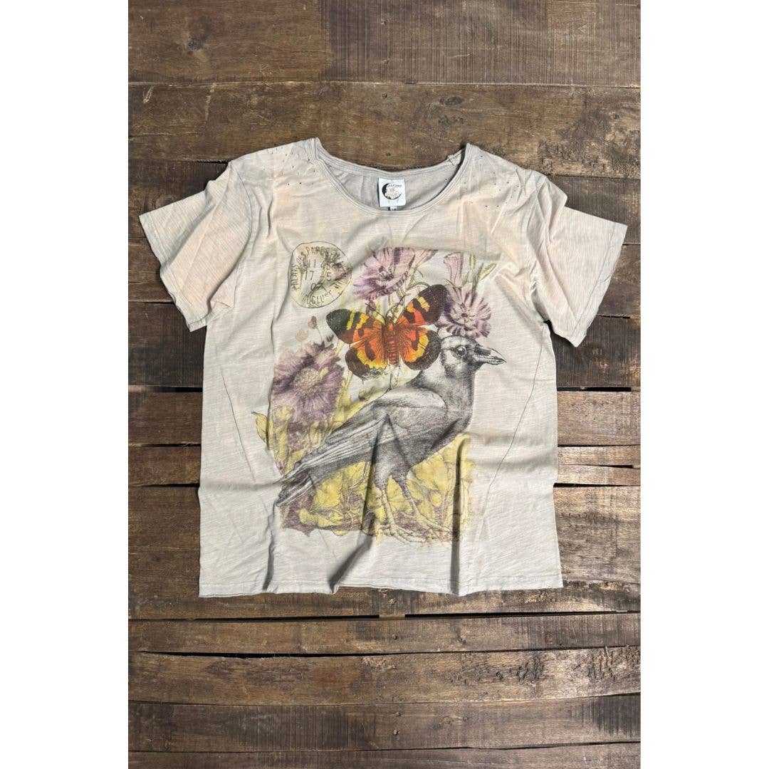 Moon Dance Tee Mystic Raven w Butterfly
