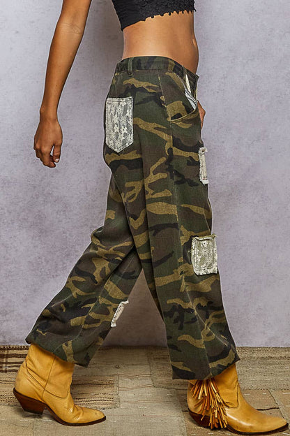 Camouflage Patchwork Joggers