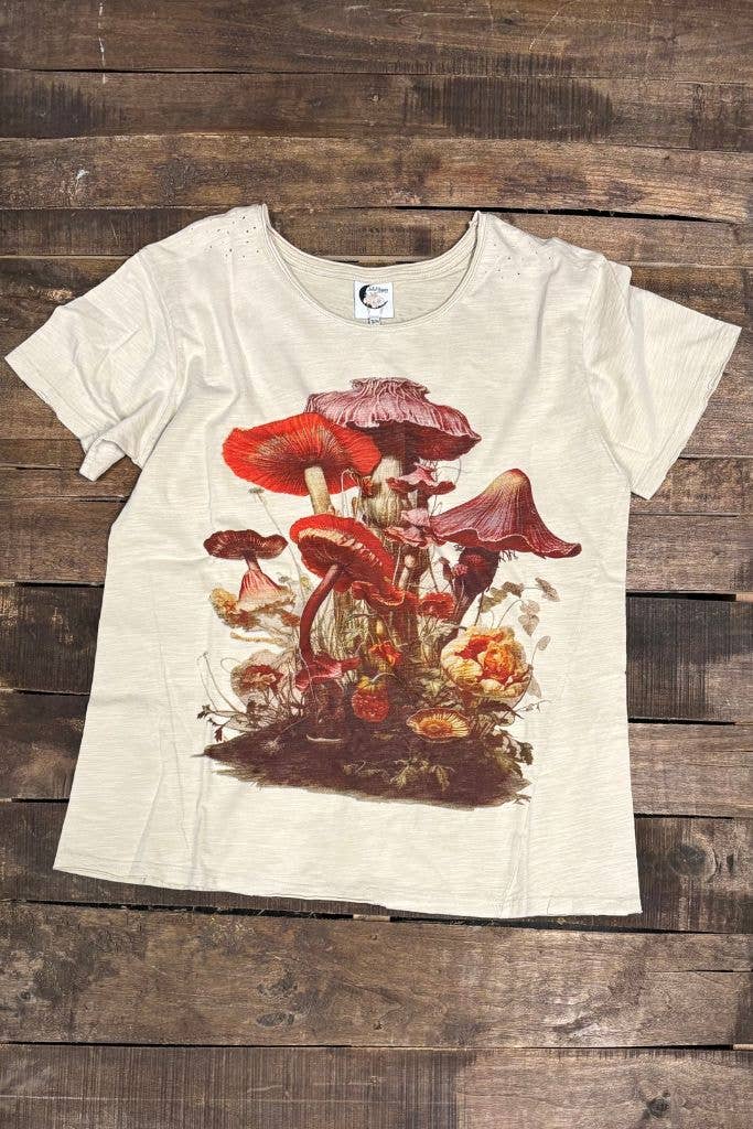 Moon Dance Tee - Lovely Mushroom