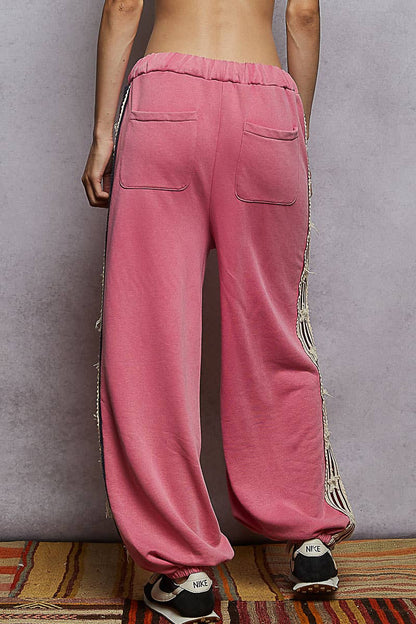French Terry Star Patch Knit Joggers