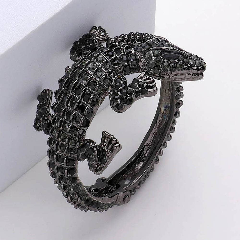 Crystal Crocodile/Alligator Embellished Bracelet
