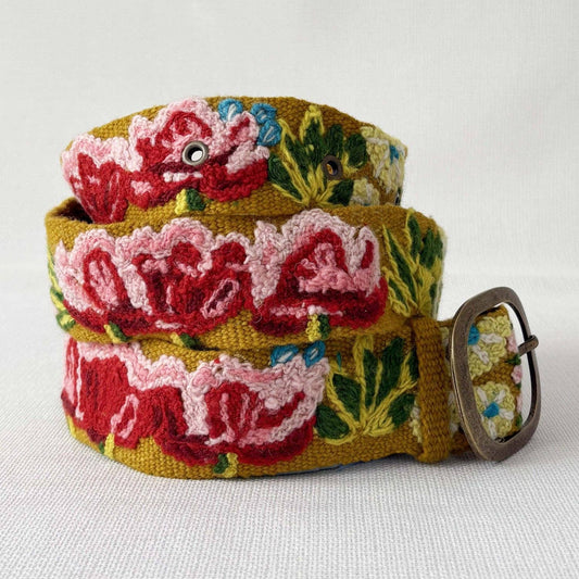 Embroidered Wool Belt