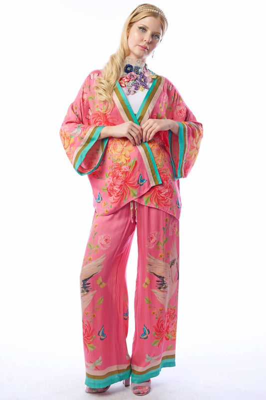 The Legend of the Crane Pants-Rose