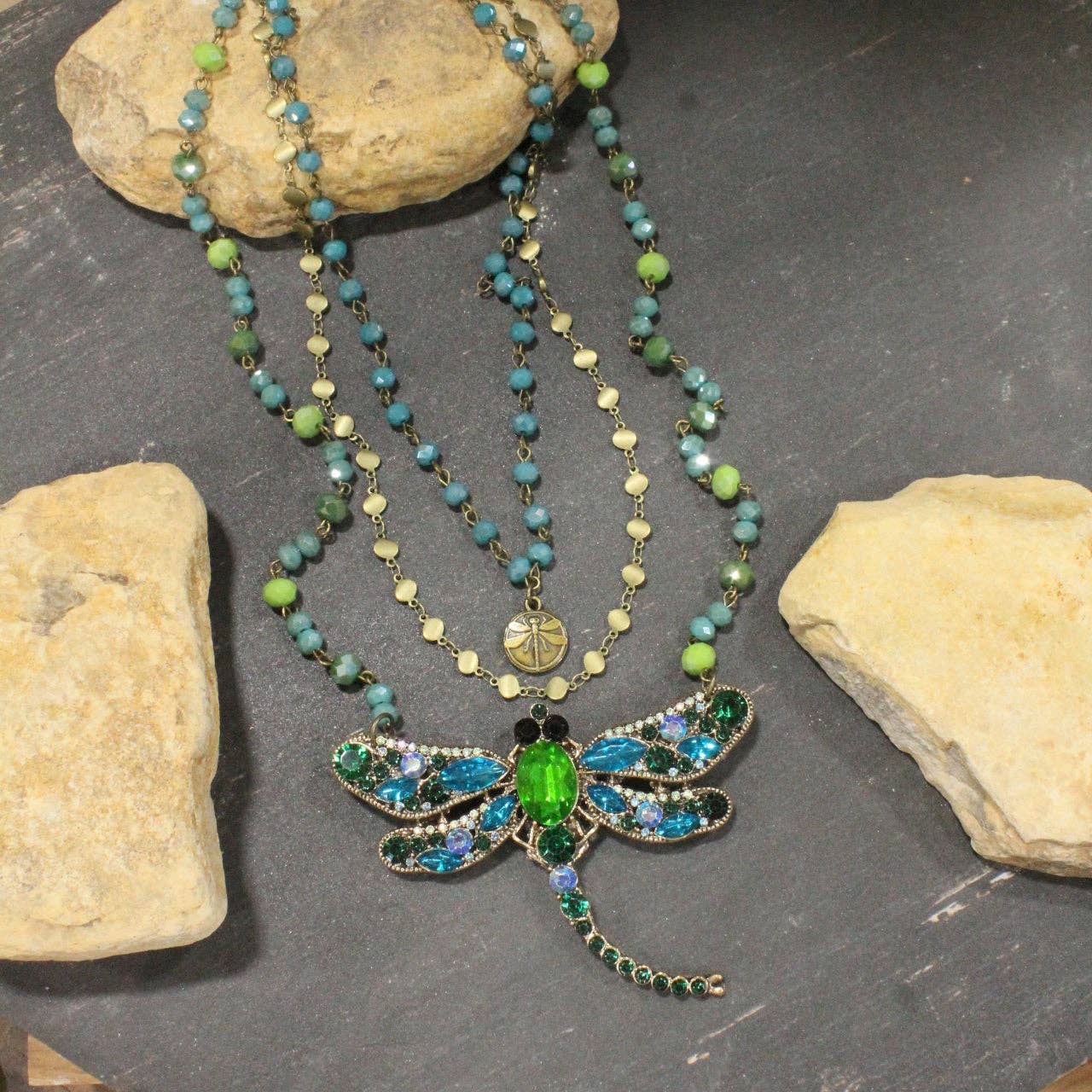 Dragonfly Layered Necklace