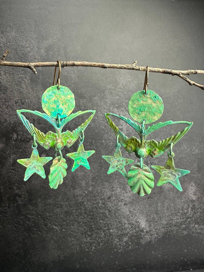 Sea Bird Chandelier Earrings