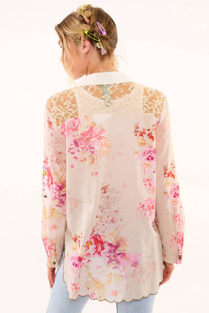 The Thought of You Shirt Boho Blouse