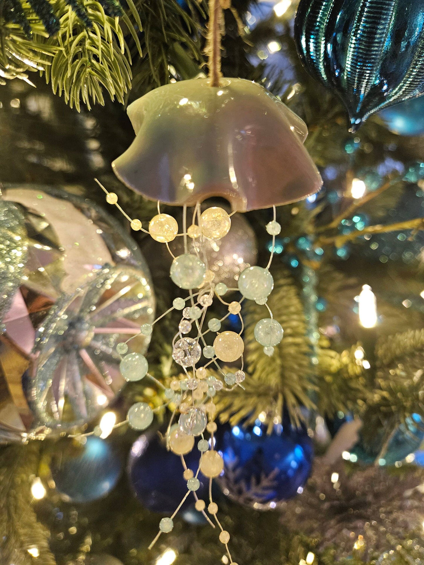 Jellyfish Ceramic Ornament
