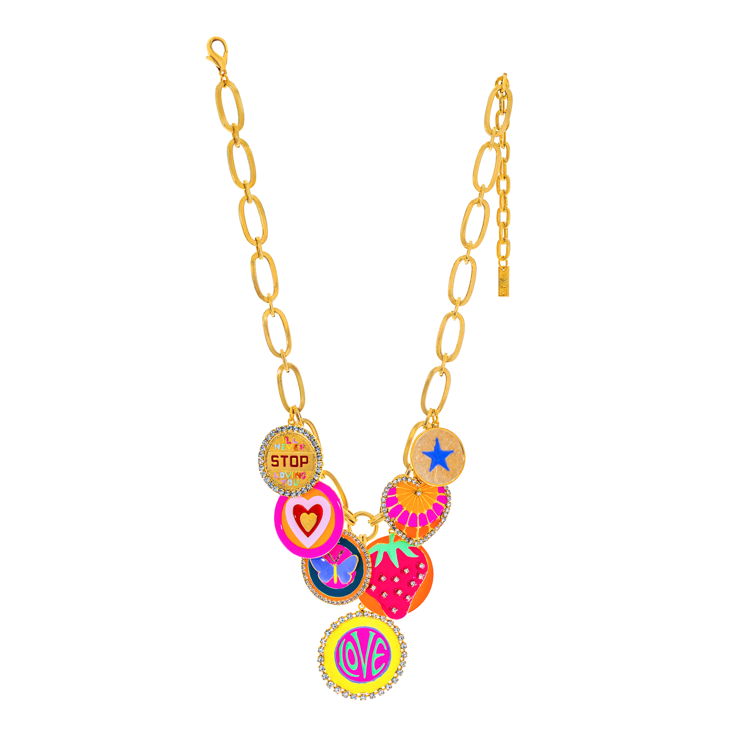 Love Enamel Necklace