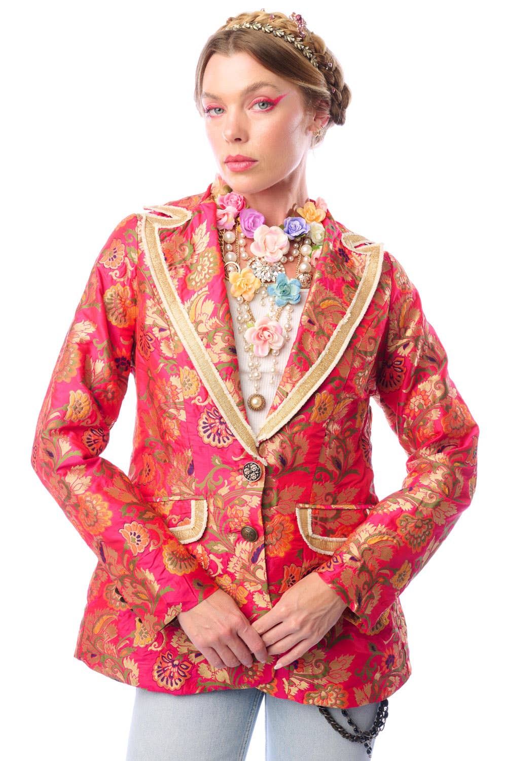 Renaissance Silk Jacquard Blazer/Jacket