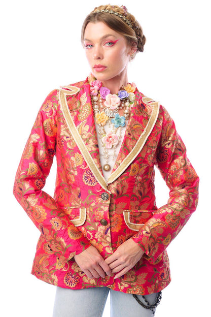 Renaissance Silk Jacquard Blazer/Jacket