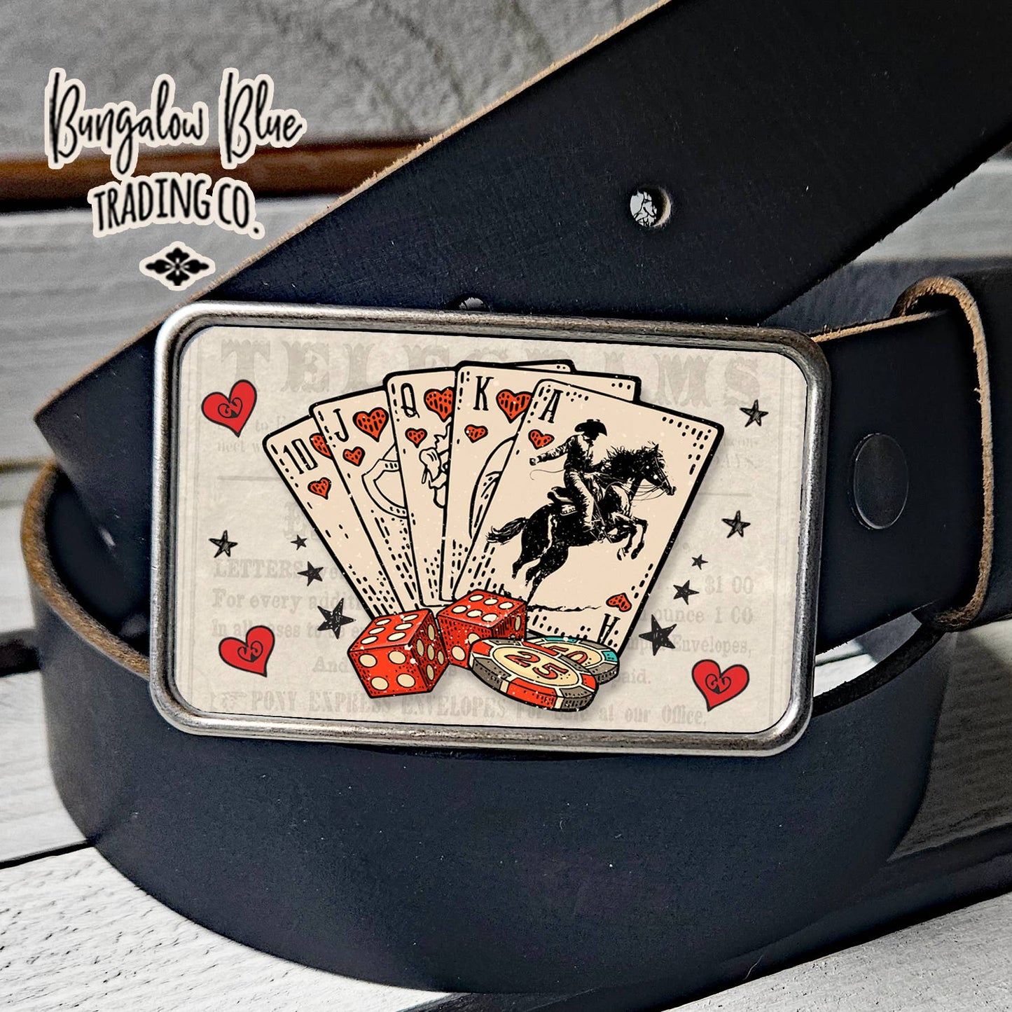 Cowboy Luck Belt Buckle