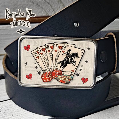Cowboy Luck Belt Buckle