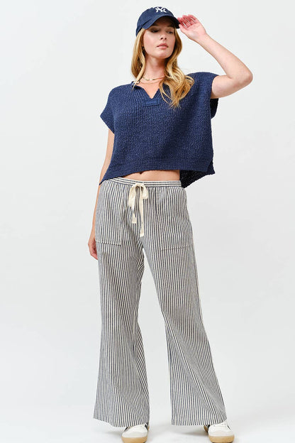 Striped Wide Leg Pants