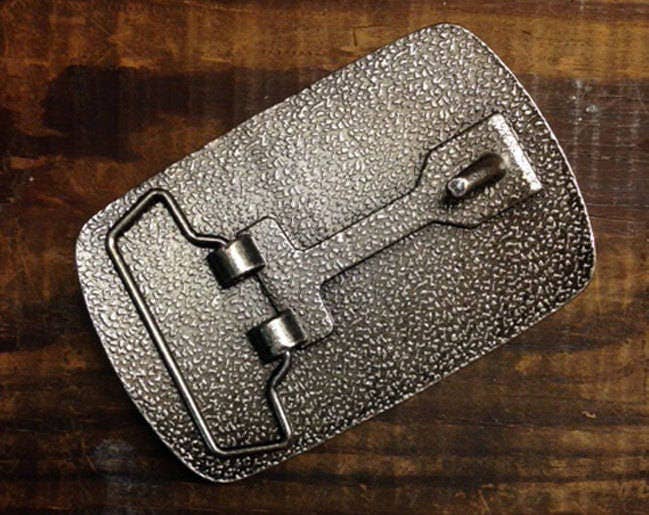 Black Scaredy Cat Halloween Belt Buckle