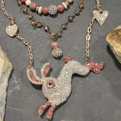 Dazzled Hare Charm'd Necklace