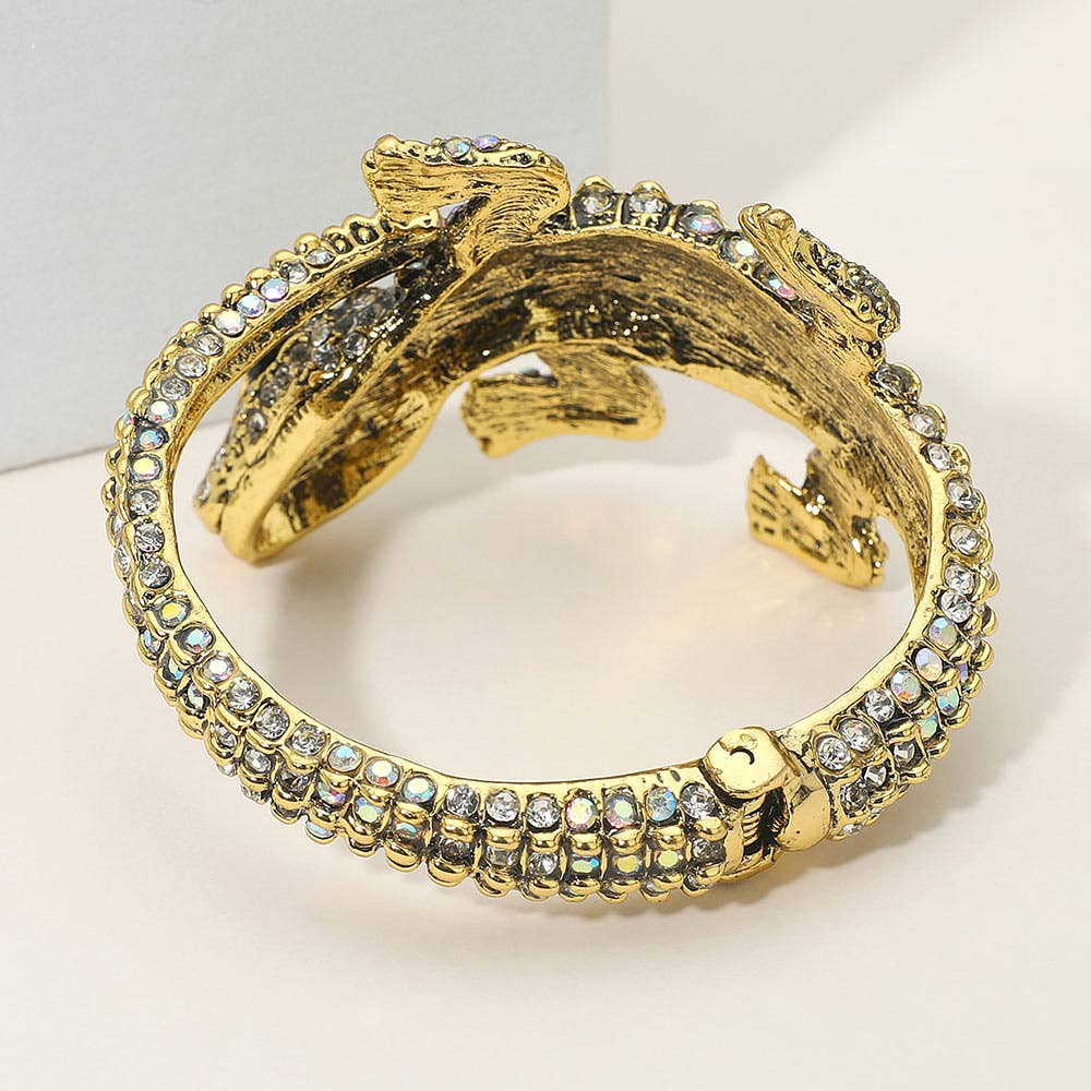 Crystal Crocodile/Alligator Embellished Bracelet
