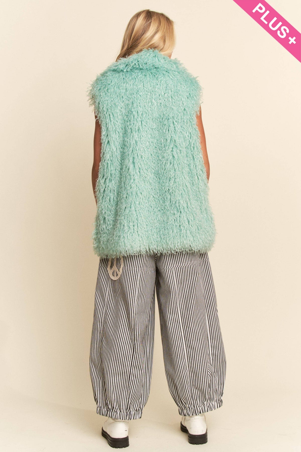 Shaggy Faux Fur Longline Vest