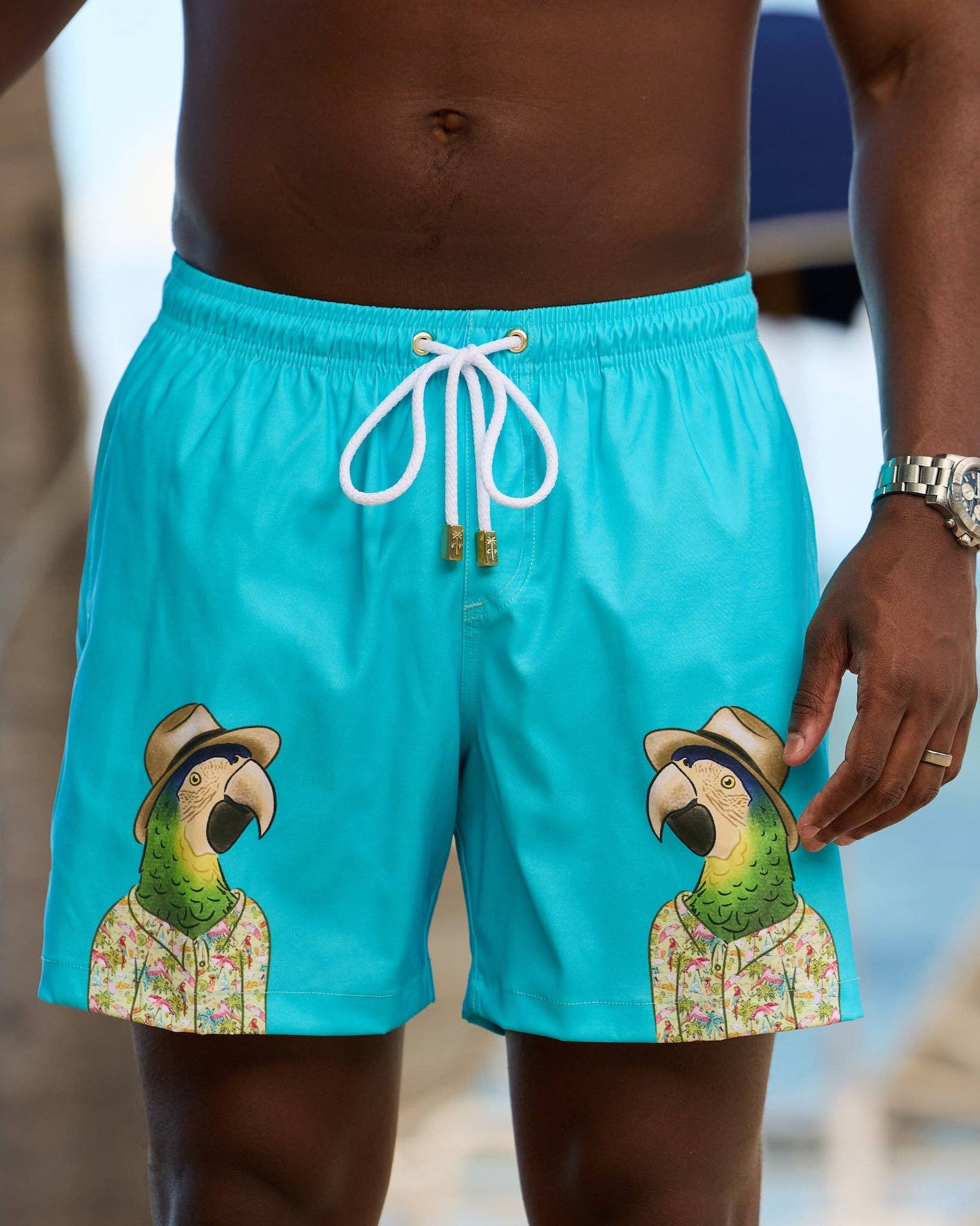 Margaritaville - Teal Swim Trunks