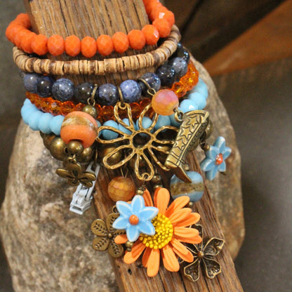 Baby's Got Her Blue Jeans On Charm'd Bracelet Set