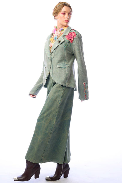 Alba Green Terry  Blazer