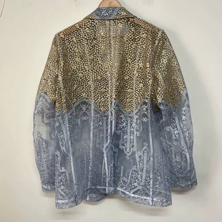 Golden Mist Sheer Blazer
