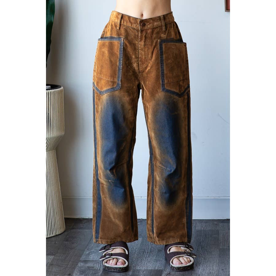 VINTAGE SUEDE VELVET PANTS