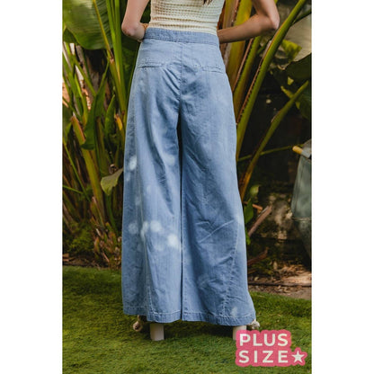 AMERICAN FLAG CHAMBRAY USA PANTS (PLUS SIZE)