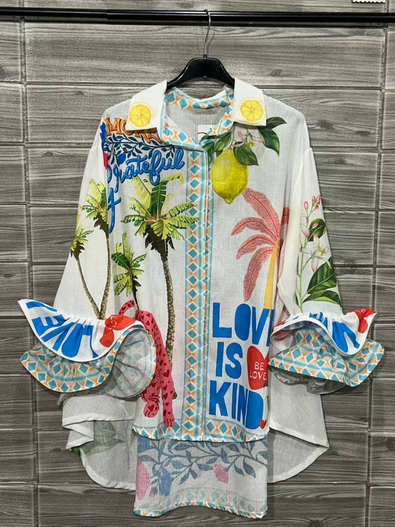 Love Is Kind Printed Shirt White