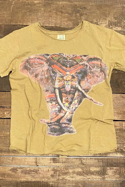 Moon Dance Tee - Rainbow Elephant