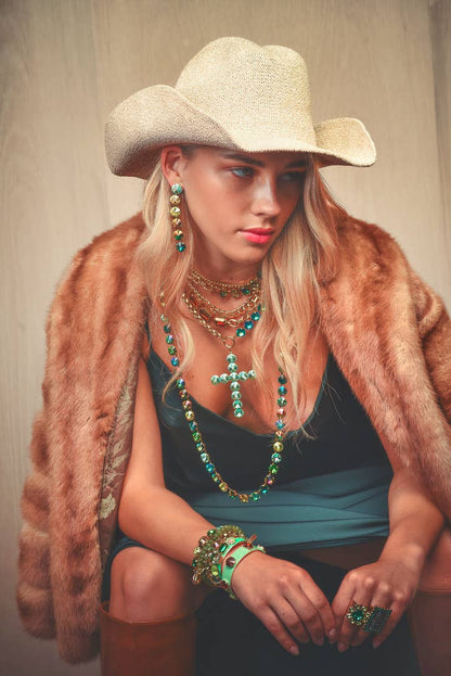 Ashley Ring in Emerald & Montana