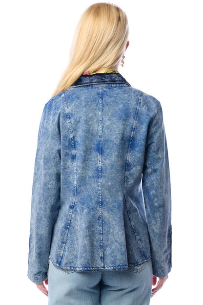 Colonel Jacket-Blue Wash | French Terry Jacket | Blazer