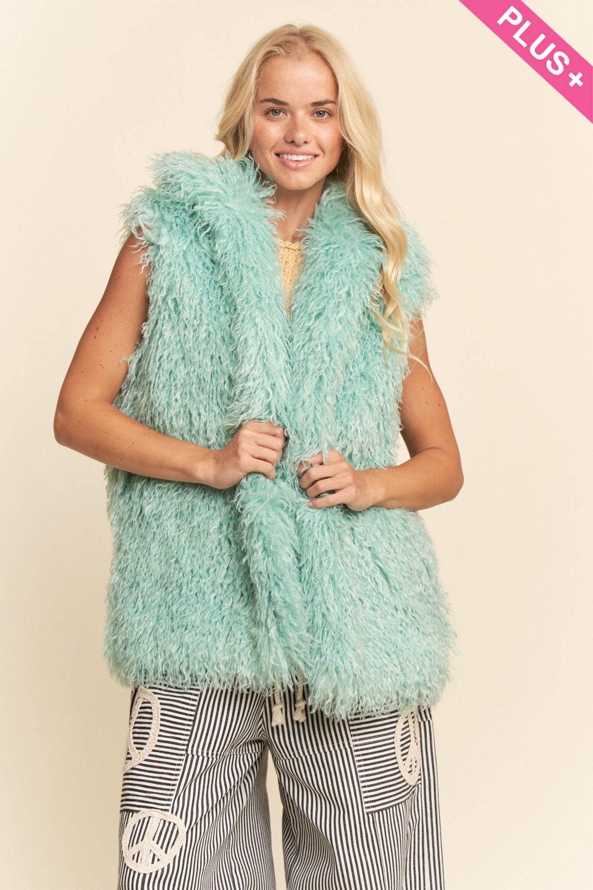 Shaggy Faux Fur Longline Vest