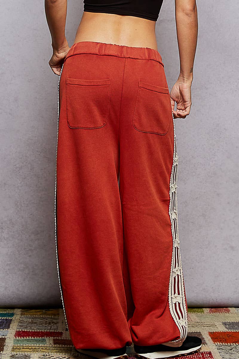 French Terry Star Patch Knit Joggers