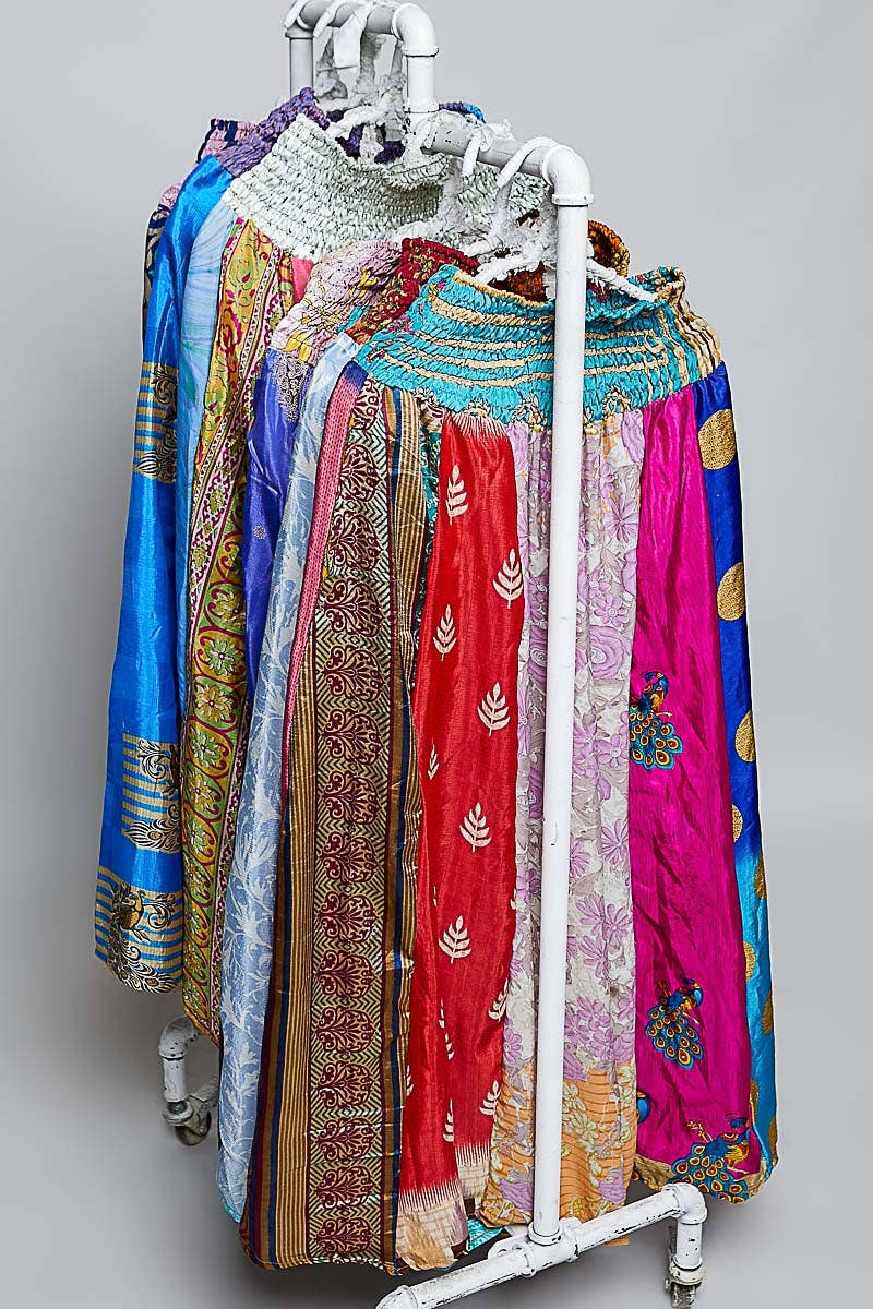 One-of-a-Kind Smocked Waist Printed Wide Leg Pants
