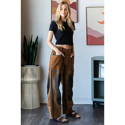 VINTAGE SUEDE VELVET PANTS