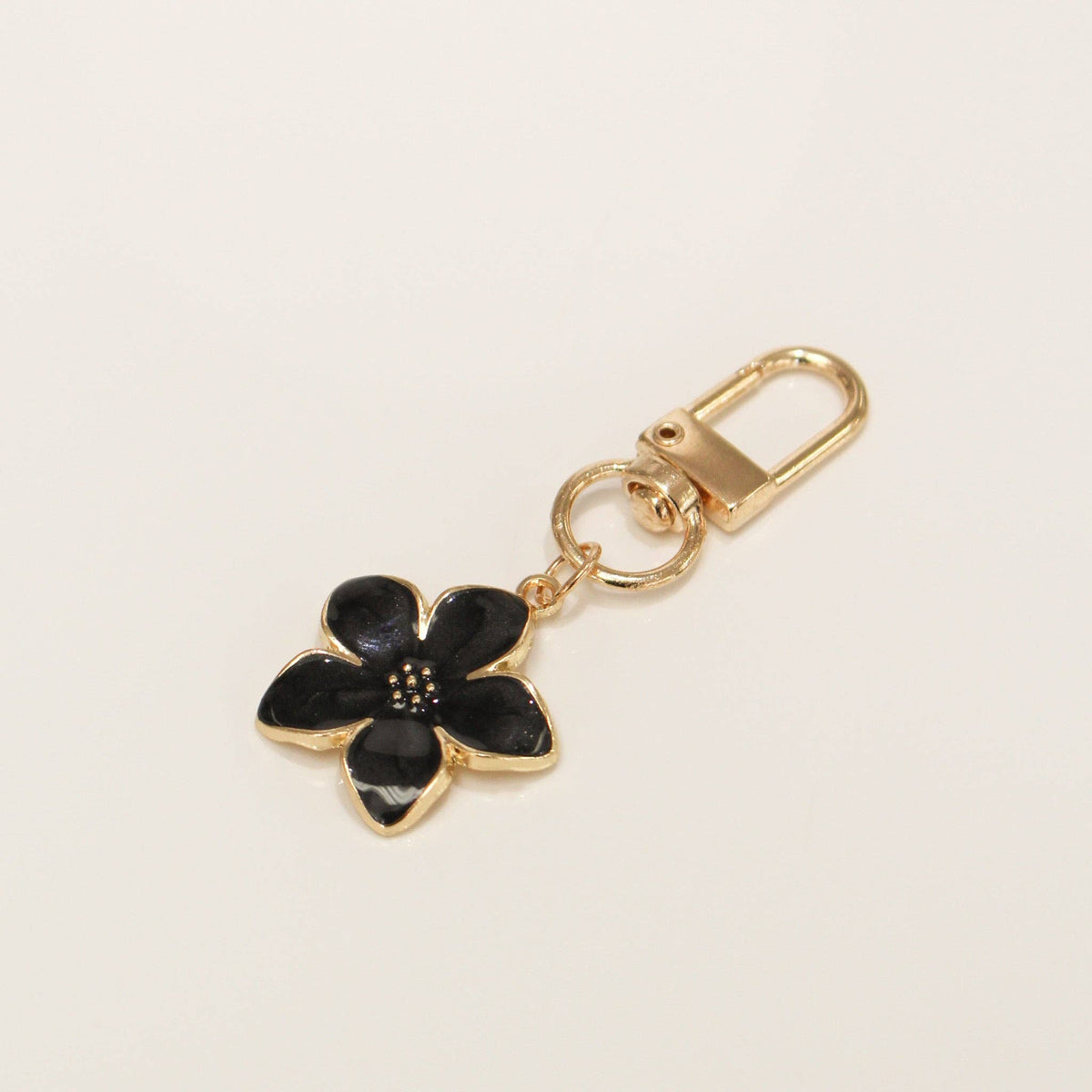 Key/Bag Charm | Black Plumeria
