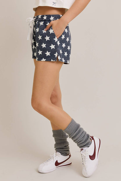 MID RISE STAR SHORTS