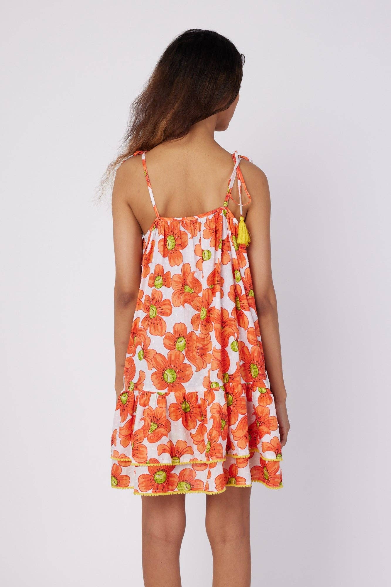 Dress Red Floral Spring