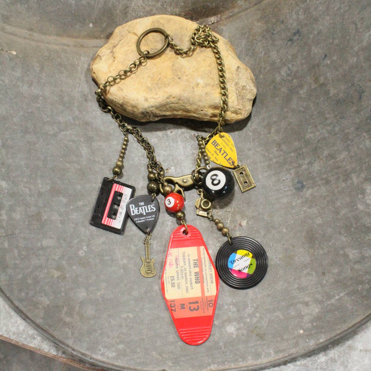 I Love Rock N Roll Charm'd Necklace