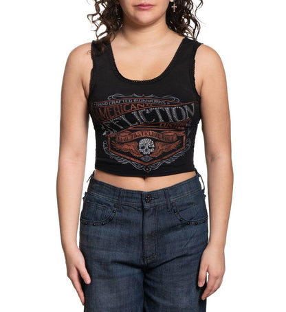 Fuel Injected Crop Tank Top