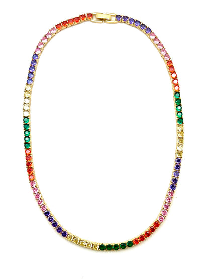 Rainbow Tennis Chain