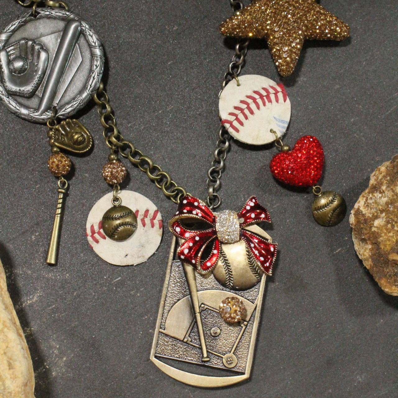 Home Run Hitter Charm'd Necklace
