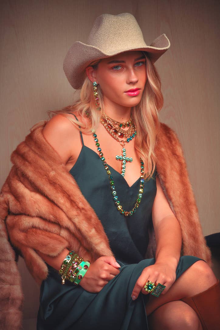 Ashley Ring in Emerald & Montana