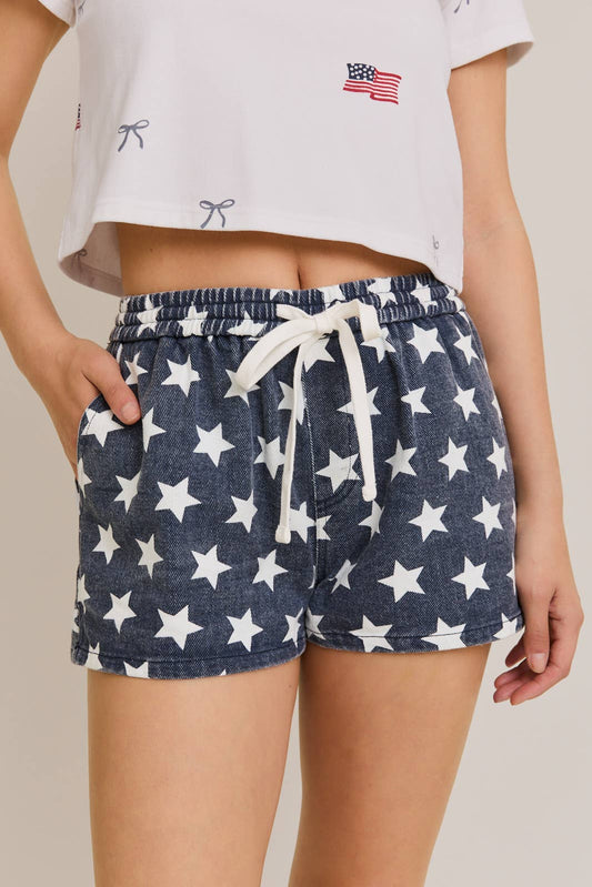 MID RISE STAR SHORTS