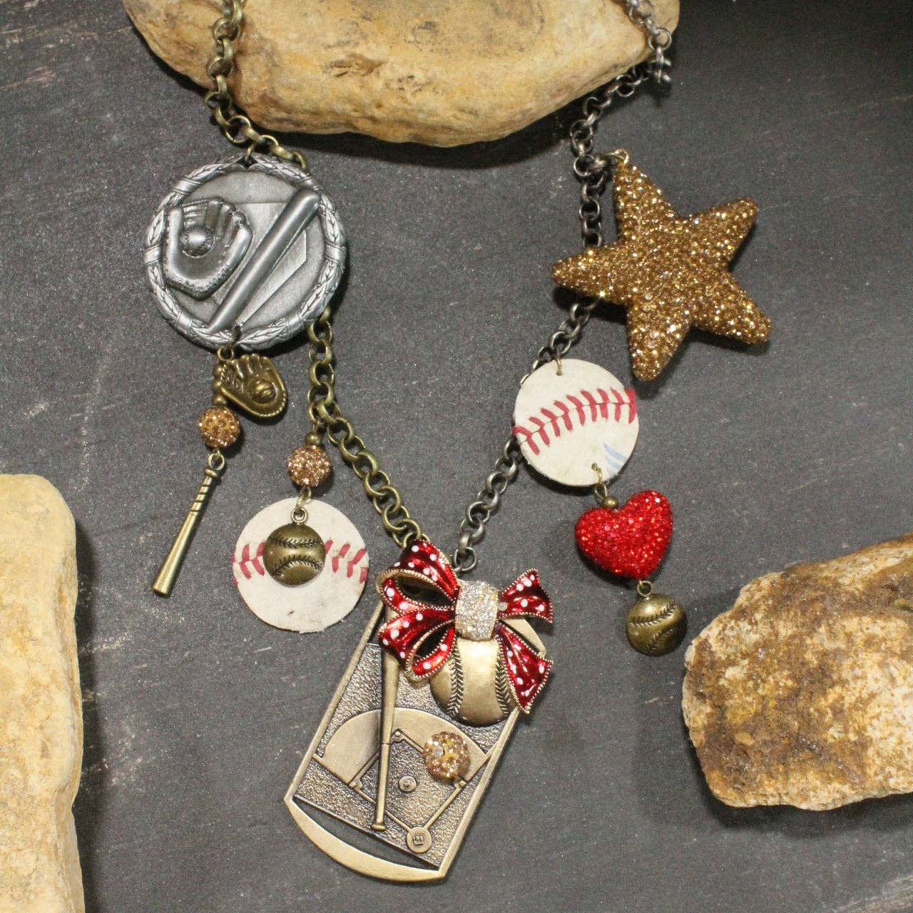 Home Run Hitter Charm'd Necklace