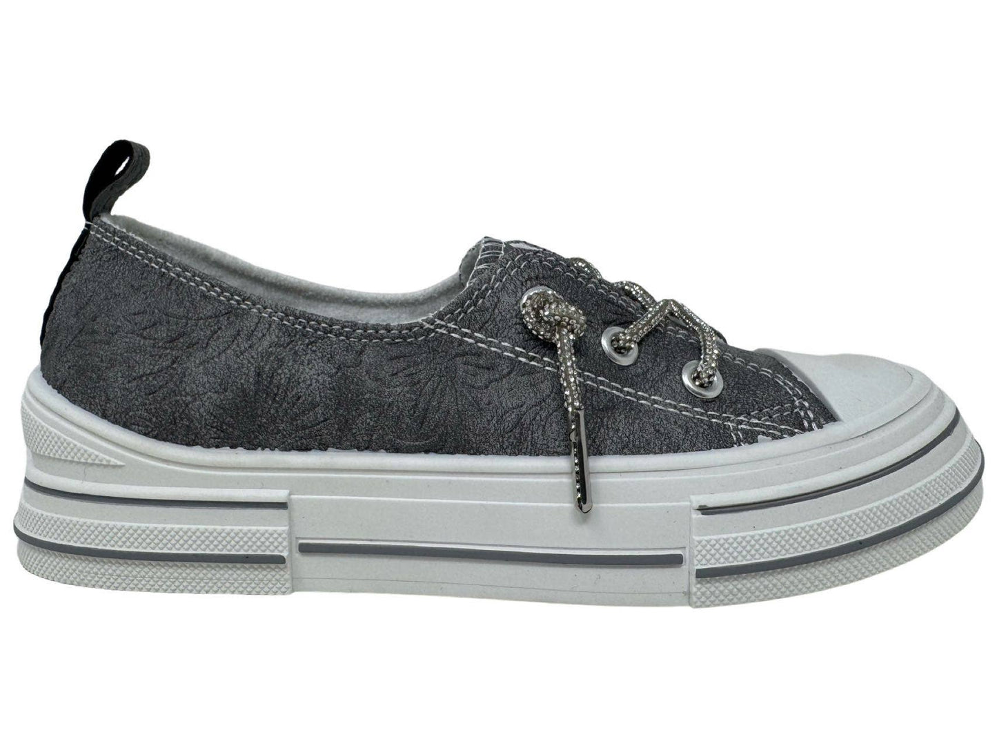 Tooled Women's  Floral Embossed Slip-on Sneaker