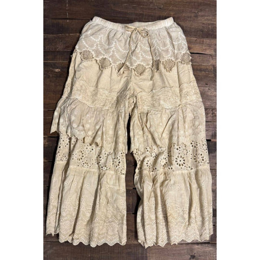 Frill Seeker Pants - Tea Stain