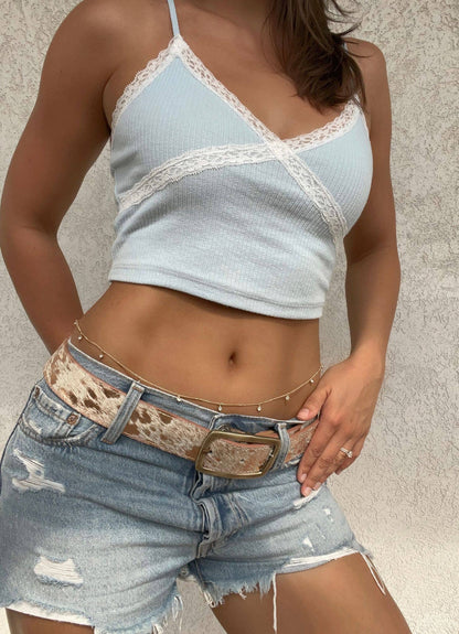 Always Misbehavin' Cowhide Belt