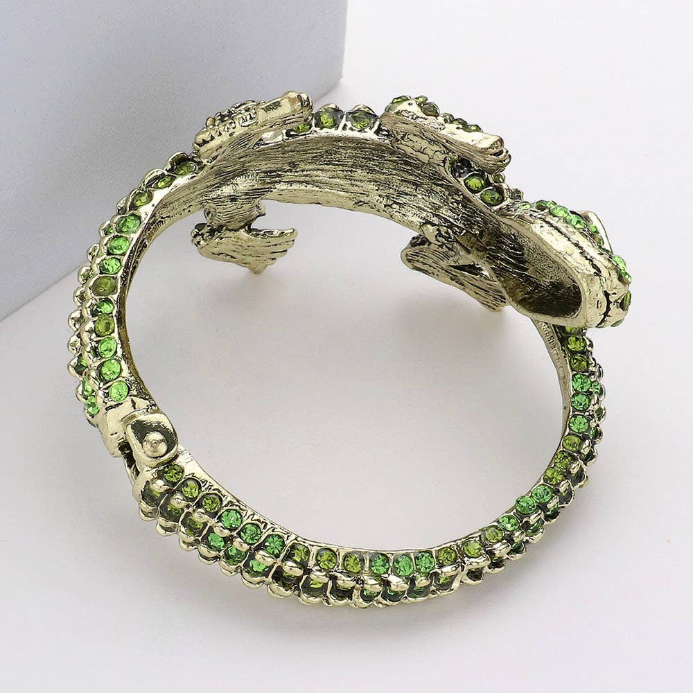 Crystal Crocodile/Alligator Embellished Bracelet
